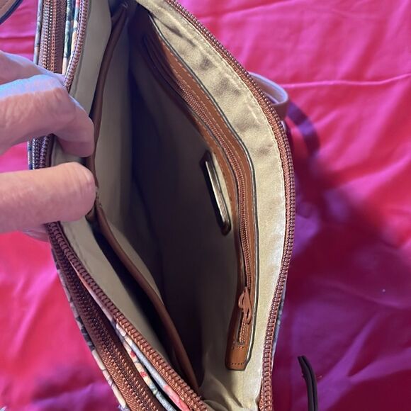 NWOT- Women's Rosetti Blue Floral Print Handbag Medium Sized - Picture 5 of 8